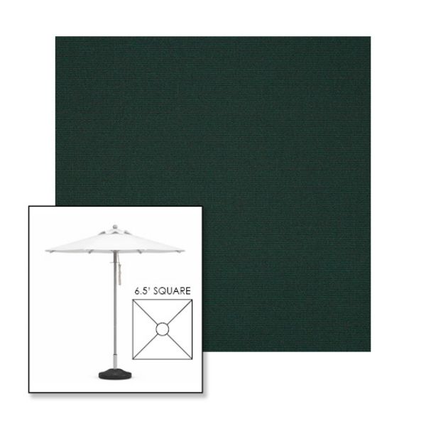 Picture of Ivy | 6.5' Square Heavy Duty Aluminum Market Umbrella Sunbrella® Awning Fabric