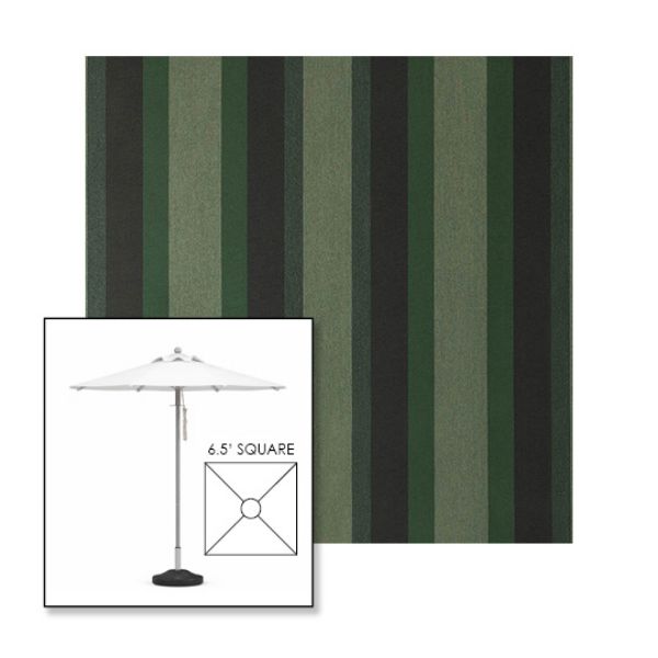 Picture of Marco Olive | 6.5' Square Heavy Duty Aluminum Market Umbrella Sunbrella® Awning Fabric