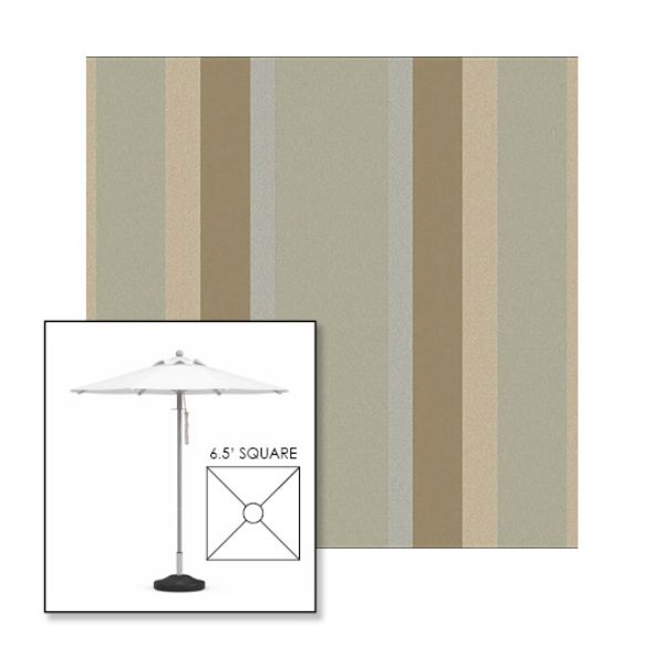 Picture of Marco Sandstone | 6.5' Square Heavy Duty Aluminum Market Umbrella Sunbrella® Awning Fabric