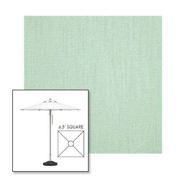 Picture of Sea | 6.5' Square Heavy Duty Aluminum Market Umbrella Sunbrella® Awning Fabric