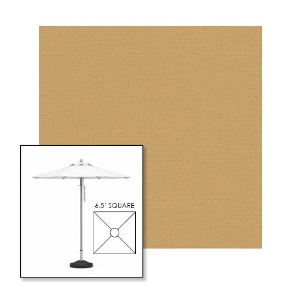 Picture of Toast | 6.5' Square Heavy Duty Aluminum Market Umbrella Sunbrella® Awning Fabric