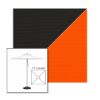 Picture of Black Orange | 7.5' Square Heavy Duty Aluminum Market Umbrella Sunbrella® Awning Fabric