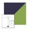 Picture of Captain Navy Ginkgo | 7.5' Square Heavy Duty Aluminum Market Umbrella Sunbrella® Awning Fabric