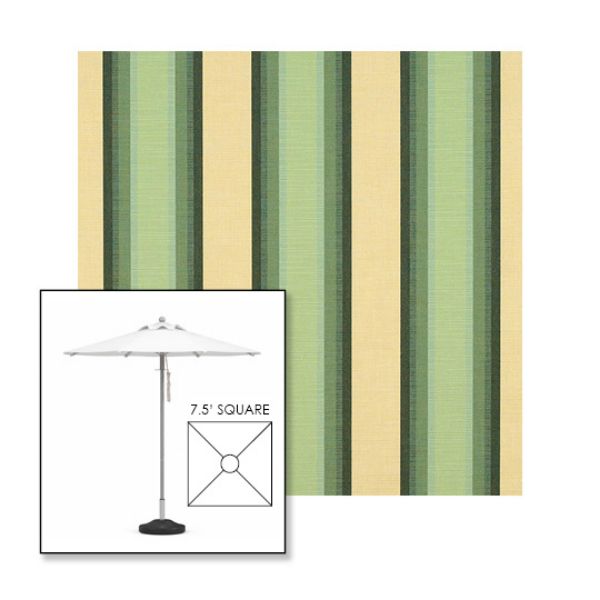 Picture of Colonnade Juniper | 7.5' Square Heavy Duty Aluminum Market Umbrella Sunbrella® Awning Fabric