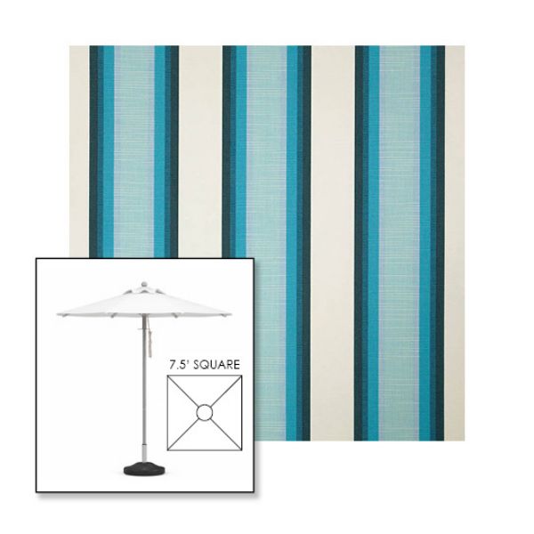 Picture of Colonnade Seaglass | 7.5' Square Heavy Duty Aluminum Market Umbrella Sunbrella® Awning Fabric