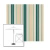 Picture of Forest Green Beige Natural Fancy | 7.5' Square Heavy Duty Aluminum Market Umbrella Sunbrella® Awning Fabric