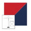 Picture of Jockey Red Marine Blue | 7.5' Square Heavy Duty Aluminum Market Umbrella Sunbrella® Awning Fabric