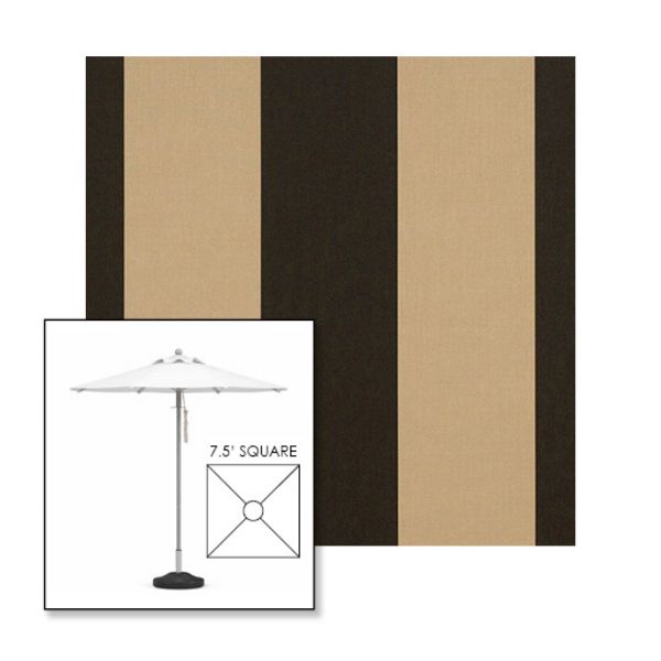 Picture of Manhattan Classic | 7.5' Square Heavy Duty Aluminum Market Umbrella Sunbrella® Awning Fabric