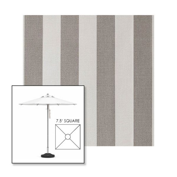 Picture of Paxton Stone | 7.5' Square Heavy Duty Aluminum Market Umbrella Sunbrella® Awning Fabric