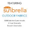 Picture of Aruba | 9' Wood Frame Market Umbrella Sunbrella® Awning Fabric