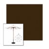 Picture of Badger | 9' Wood Frame Market Umbrella Sunbrella® Awning Fabric