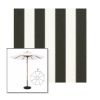 Picture of Beaufort Classic | 9' Wood Frame Market Umbrella Sunbrella® Awning Fabric