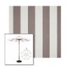 Picture of Beaufort Mushroom | 9' Wood Frame Market Umbrella Sunbrella® Awning Fabric