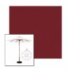 Picture of Burgundy | 9' Wood Frame Market Umbrella Sunbrella® Awning Fabric