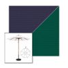 Picture of Captain Navy Forest Green | 9' Wood Frame Market Umbrella Sunbrella® Awning Fabric