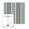 Picture of Emblem Dew | 9' Wood Frame Market Umbrella Sunbrella® Awning Fabric