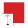 Picture of Logo Red | 9' Wood Frame Market Umbrella Sunbrella® Awning Fabric