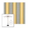 Picture of Rodanthe Metallic | 9' Wood Frame Market Umbrella Sunbrella® Awning Fabric