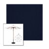 Picture of Royal Navy | 9' Wood Frame Market Umbrella Sunbrella® Awning Fabric