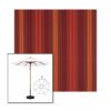 Picture of Saxon Chili | 9' Wood Frame Market Umbrella Sunbrella® Awning Fabric