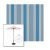 Picture of Baycrest Sky | 11' Wood Frame Market Umbrella Sunbrella® Awning Fabric