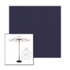 Picture of Captain Navy | 11' Wood Frame Market Umbrella Sunbrella® Awning Fabric