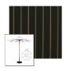 Picture of Cooper Black | 11' Wood Frame Market Umbrella Sunbrella® Awning Fabric