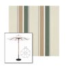 Picture of Fern Heather Beige Block | 11' Wood Frame Market Umbrella Sunbrella® Awning Fabric