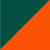 Picture of Forest Green Orange | 11' Wood Frame Market Umbrella Sunbrella® Awning Fabric
