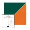 Picture of Forest Green Tuscan | 11' Wood Frame Market Umbrella Sunbrella® Awning Fabric