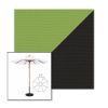 Picture of Ginkgo Black | 11' Wood Frame Market Umbrella Sunbrella® Awning Fabric