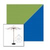 Picture of Ginkgo Pacific Blue | 11' Wood Frame Market Umbrella Sunbrella® Awning Fabric