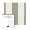 Picture of Manhattan Fog | 11' Wood Frame Market Umbrella Sunbrella® Awning Fabric