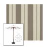 Picture of Moreland Taupe | 11' Wood Frame Market Umbrella Sunbrella® Awning Fabric