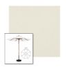 Picture of Oyster | 11' Wood Frame Market Umbrella Sunbrella® Awning Fabric