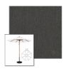 Picture of Slate | 11' Wood Frame Market Umbrella Sunbrella® Awning Fabric