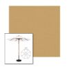 Picture of Toast | 11' Wood Frame Market Umbrella Sunbrella® Awning Fabric