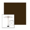 Picture of Badger | 5.5' Wood Square Frame Market Umbrella Sunbrella® Awning Fabric