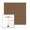 Picture of Cocoa | 5.5' Wood Square Frame Market Umbrella Sunbrella® Awning Fabric