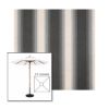 Picture of Colonnade Stone | 5.5' Wood Square Frame Market Umbrella Sunbrella® Awning Fabric