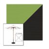Picture of Ginkgo Black | 5.5' Wood Square Frame Market Umbrella Sunbrella® Awning Fabric