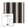 Picture of Hatteras Raven | 5.5' Wood Square Frame Market Umbrella Sunbrella® Awning Fabric