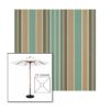 Picture of Kiawah Spa | 5.5' Wood Square Frame Market Umbrella Sunbrella® Awning Fabric