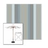 Picture of Marco Blue Grey | 5.5' Wood Square Frame Market Umbrella Sunbrella® Awning Fabric
