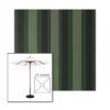 Picture of Marco Olive | 5.5' Wood Square Frame Market Umbrella Sunbrella® Awning Fabric