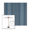 Picture of Motive Denim | 5.5' Wood Square Frame Market Umbrella Sunbrella® Awning Fabric