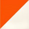Picture of Orange White | 5.5' Wood Square Frame Market Umbrella Sunbrella® Awning Fabric