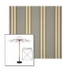Picture of Preston Stone | 5.5' Wood Square Frame Market Umbrella Sunbrella® Awning Fabric