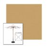 Picture of Toast | 5.5' Wood Square Frame Market Umbrella Sunbrella® Awning Fabric