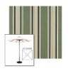 Picture of Ashford Forest | 6.5' Wood Square Frame Market Umbrella Sunbrella® Awning Fabric